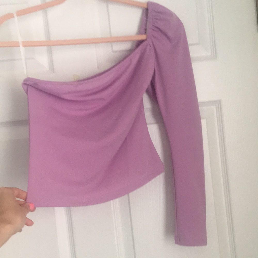 Shein One shoulder party top!